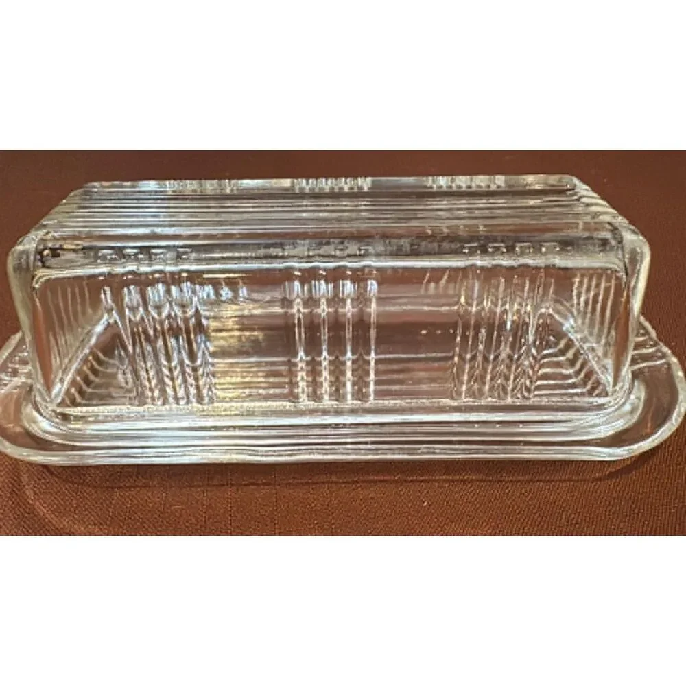 Vintage Butter Dish Glass